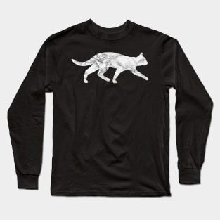Marble Cat Long Sleeve T-Shirt